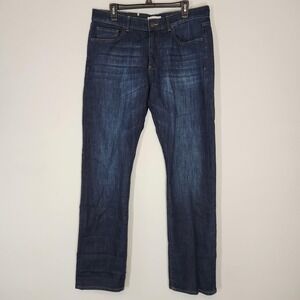 Vince Casual Straight Industry Jeans Mens 35x34 Dark Wash Blue Smart Denim NEW